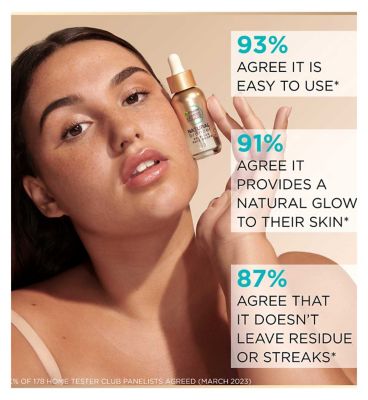 Garnier Glow Duo: Natural Bronzer Self-Tan Drops 30ml & Vitamin C Body Superfood Lotion 380ml