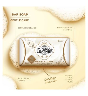 Imperial Leather Gentle Care Beauty Bar Soap 4 x 90g