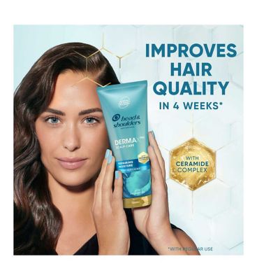 Head & Shoulders DermaXPro Repairing Moisture Conditioner 220ml with Coconut Oil<br/>