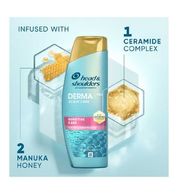 Head & Shoulders DermaXPro Sensitive Care Anti Dandruff Shampoo 300ml with Manuka Honey<br/>