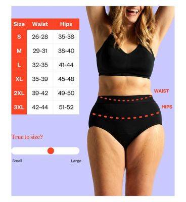 Jude Washable Absorbent Pants High Brief Black
