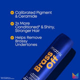Matrix Brass Off Blue Toning Pigmented Conditioner For Lightened Brunette Hair 300ml