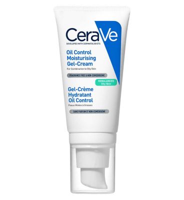 CeraVe Oil Control Moisturising Gel-Cream With Oil Absorbing Technology & Ceramides For Combination and Oily Skin 52ml