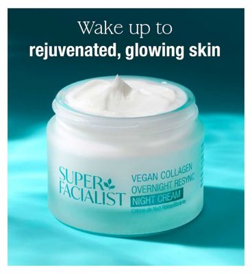Super Facialist Vegan Collagen Overnight Resync Night Cream 50ml