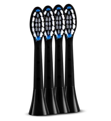 Silk'n SonicYou Refills Family Pack Regular Electric Toothbrush Heads Black 4 Pack
