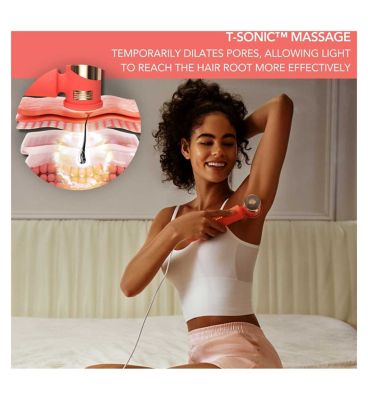 PEACH™ 2 go Advanced Travel-Friendly Hair Reduction IPL Device with Skin Cooling System - Peach