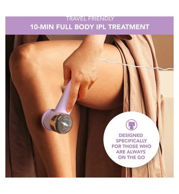PEACH™ 2 go Advanced Travel-Friendly Hair Reduction IPL Device with Skin Cooling System - Lavender
