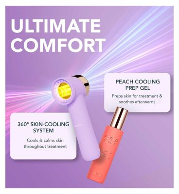 PEACH™ 2 go Advanced Travel-Friendly Hair Reduction IPL Device with Skin Cooling System - Lavender