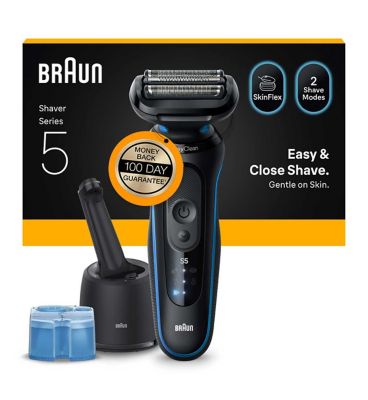 Braun Electric Shaver, Series 5, With SmartCare Center, 52-B7000cc, Blue