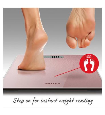 Salter Electric Scales Rose Gold