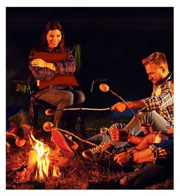 COZY UNA Wireless Heated Cushion 45 by 45cm Studio Orange