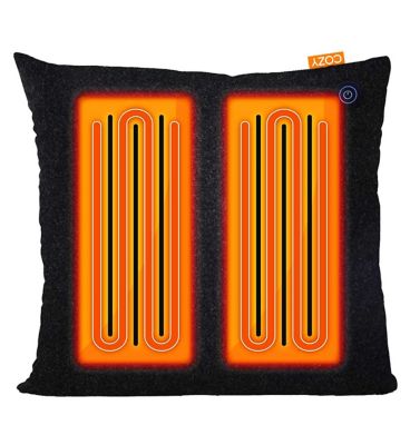 COZY UNA Wireless Heated Cushion 45 by 45cm Studio Orange