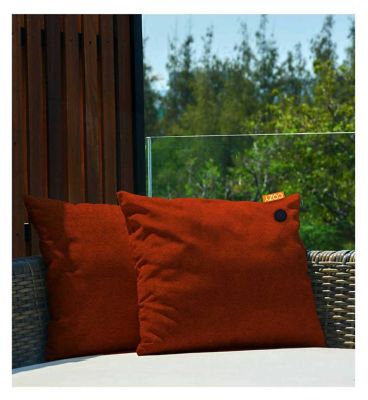 COZY UNA Wireless Heated Cushion 45 by 45cm Studio Orange