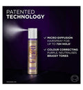 L'Oreal Paris Elnett hairspray, anti-brassiness for blonde & white hair - strong hold 200ml