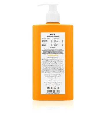 Q+A Vitamin C Body Cream 250ml