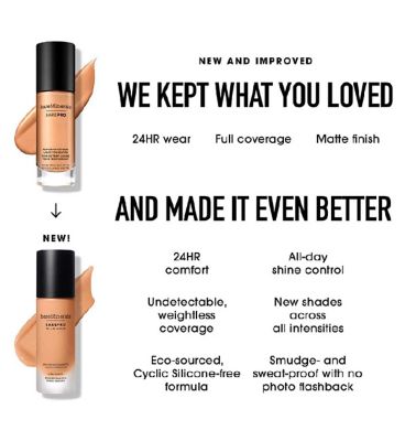 BareMinerals Barepro 24hr Matte Comfort Liquid Foundation Mineral SPF20
