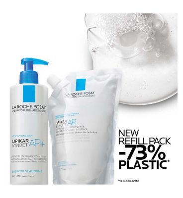 La Roche-Posay Lipikar Syndet AP+ Cream Wash Refill Pouch 400ml
