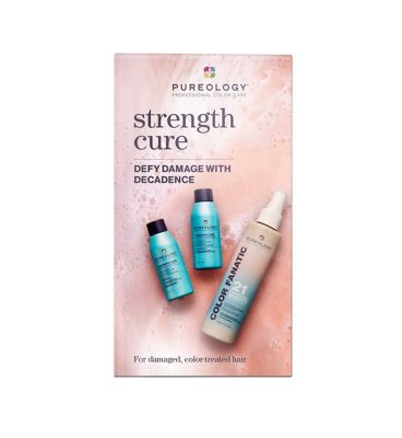 Pureology Discovery Set for Damaged Hair with Strength Cure Travel Sizes and Color Fanatic 200ml
