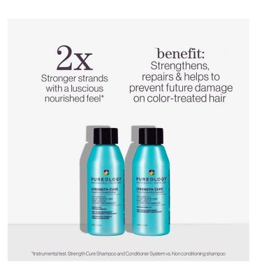 Pureology Discovery Set for Damaged Hair with Strength Cure Travel Sizes and Color Fanatic 200ml
