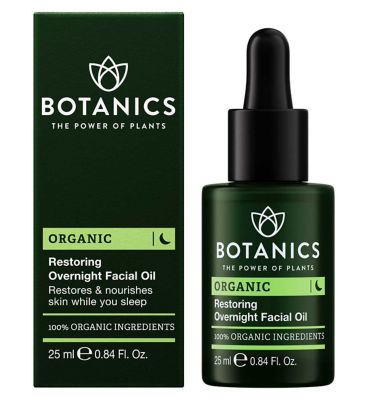 Botanics 100% Organic Restoring Overnight Facial Oil 25ml