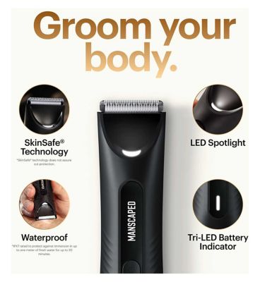 MANSCAPED The Lawn Mower 3.0 Plus Essentials Kit, Electric Body Hair Trimmer Shaving Set