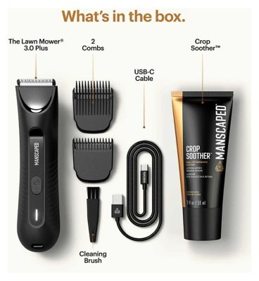 MANSCAPED The Lawn Mower 3.0 Plus Essentials Kit, Electric Body Hair Trimmer Shaving Set