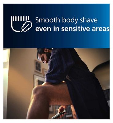 Philips Series 5000 Cordless and Showerproof Body Groomer with Back Attachment and Skin Comfort System - BG5021/15