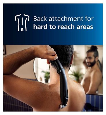 Philips Series 5000 Cordless and Showerproof Body Groomer with Back Attachment and Skin Comfort System - BG5021/15