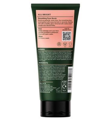 Botanics All Bright Smoothing Face Scrub With Natural AHAs 75ml