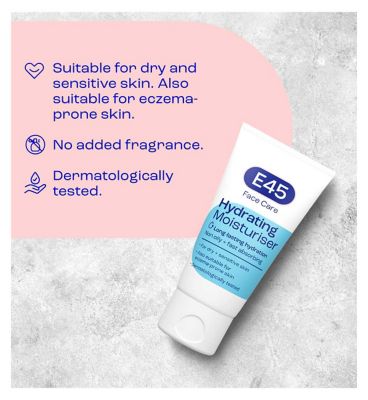 E45 Face Moisturiser Cream & Cleanser Bundle