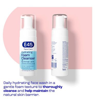 E45 Face Moisturiser Cream & Cleanser Bundle