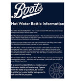 Boots Hot Water Bottle Fleece Cover Bundle