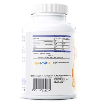 Osavi - Liposomal Vitamin C, 1000mg - 120 Vegan Capsules