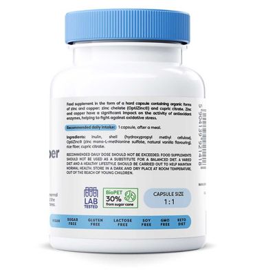 Osavi - Zinc + Copper, 15mg + 1mg - 120 Vegan Capsules