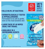Wet Ones Be Fresh Biodegradable Antibacterial Hand Wipes, 40 Pack