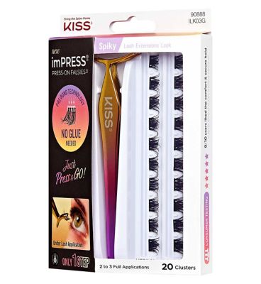 KISS imPRESS No Glue Eyelash Cluster - Spiky