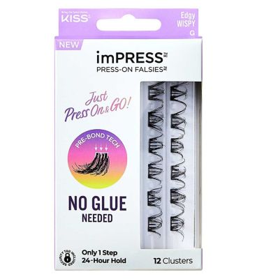KISS imPRESS Eyelash Cluster Mini - Edgy Wispy
