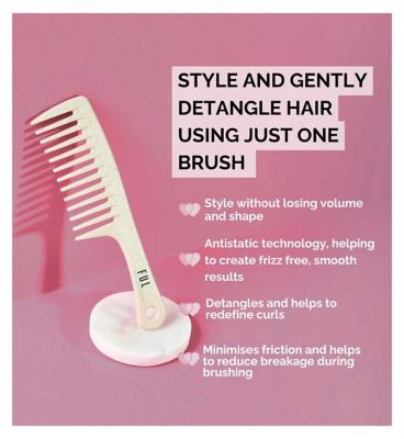 FUL Wide Tooth Comb - Beige