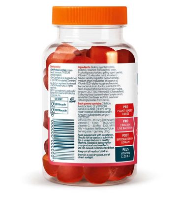 Bio-Kult 3-in-1 Biotic Blend Multivitamin Gummies for Kids, Strawberry Flavoured 30 Gummies