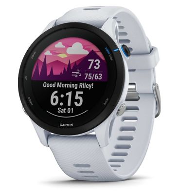 Garmin Forerunner® 255 Music, GPS Running Watch, White