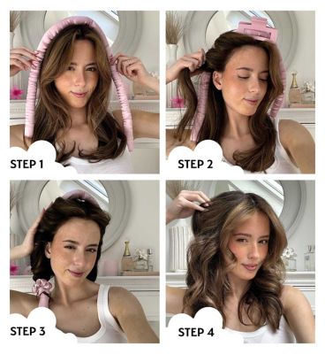 Silver Cloud Caramel Heatless Curler Set