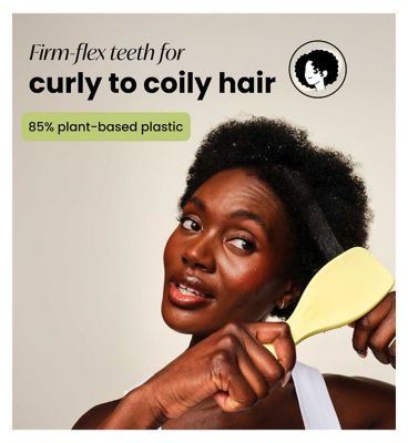 Tangle Teezer Ultimate Detangler Plant Curly to Coily Pastel Lemon