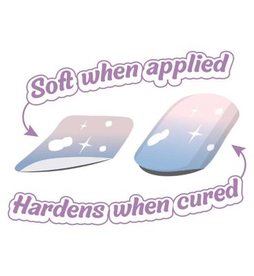Gellae Gel Nail Sticker Aqua Pink Pearlescent