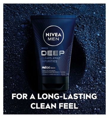 NIVEA MEN Deep Darkwood Face & Beard Wash 100ml