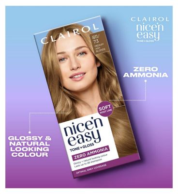 Nice and Easy Tone and Gloss Medium Ash Blonde 811/72