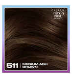 Clairol Nice n Easy Tone+Gloss Semi Permanent Hair Dye Medium Ash Brown 511/77