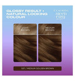Clairol Nice n Easy Tone+Gloss Semi Permanent Hair Dye Medium Golden Brown 537/78