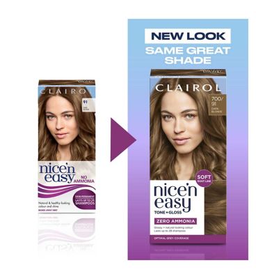 Clairol Nice n Easy Tone+Gloss Semi Permanent Hair Dye Dark Blonde 700/91