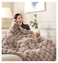 Dreamland Hygge Days Faux Fur Intelliheat Electric Throw Mocha 160 x 120cm