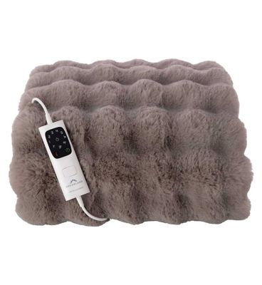 Dreamland Hygge Days Faux Fur Intelliheat Electric Throw Mocha 160 x 120cm